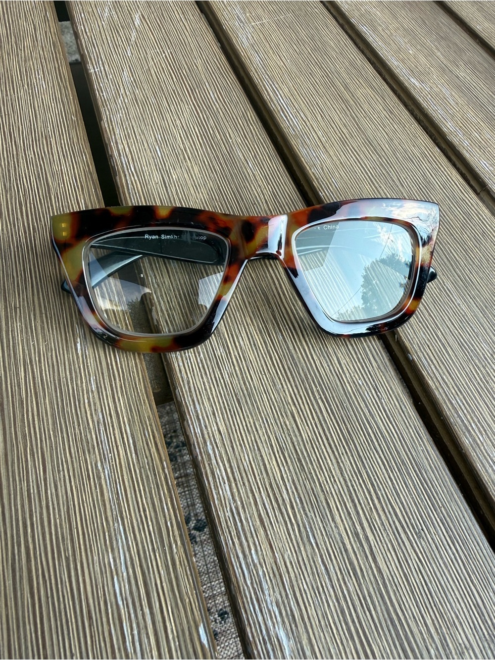 Ryan Simkhai Workshop +2.50 Reading Glasses Tortoise Chunky Frame R-7005